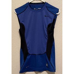 Nike Pro Combat Shirt Mens Medium Blue Sleeveless  DriFit Compression